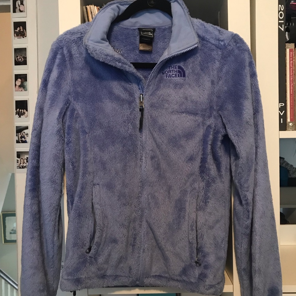 NORTH FACE periwinkle sherpa jacket